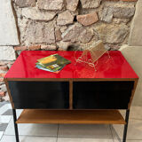 Vinyl storage furniture Manufrance from the 1960s