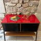 Vinyl storage furniture Manufrance from the 1960s