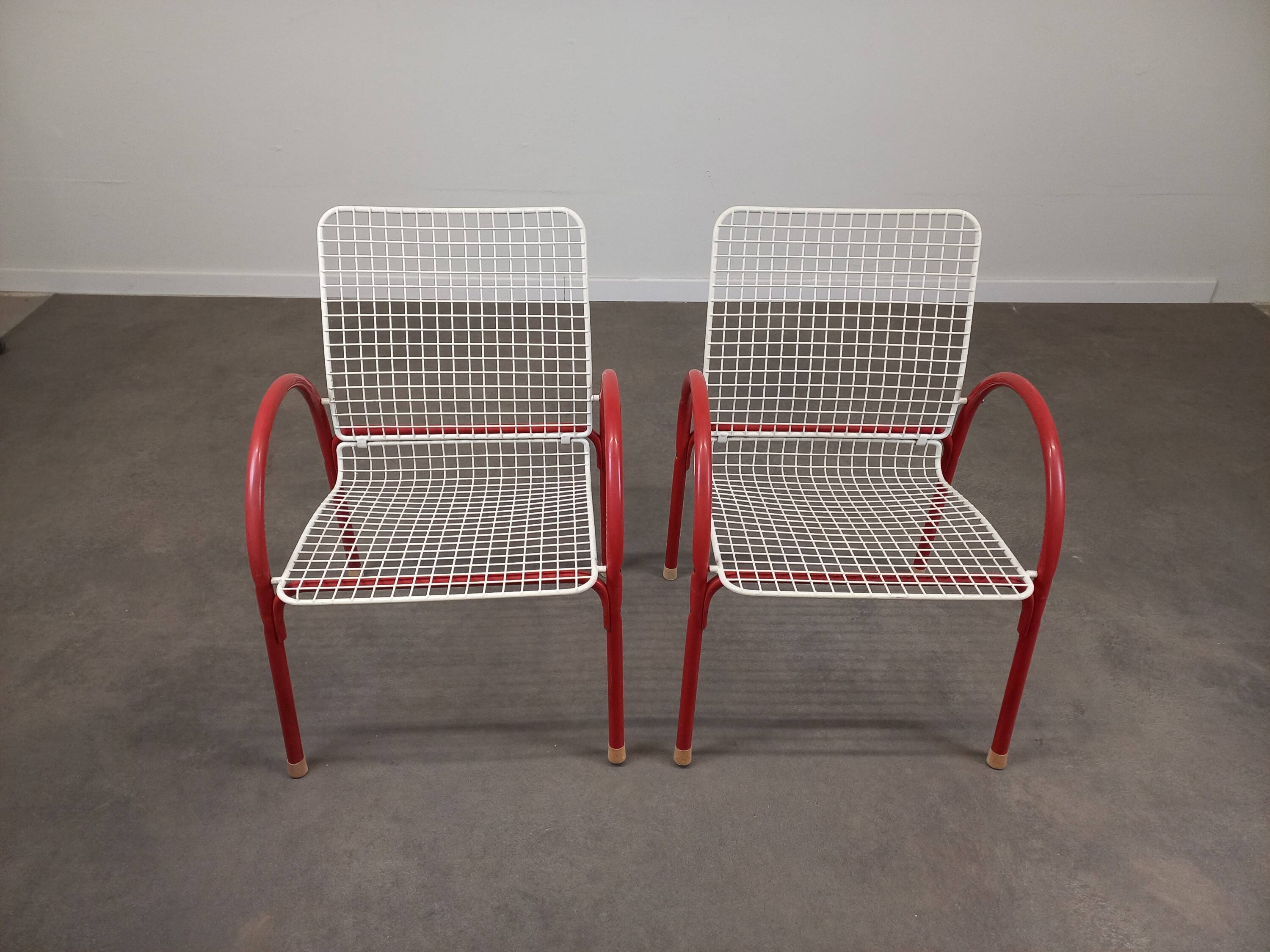 Pair of Emu Rio garden armchairs