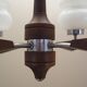 Wooden chandelier, Danish design, 1970s, production: Denmark