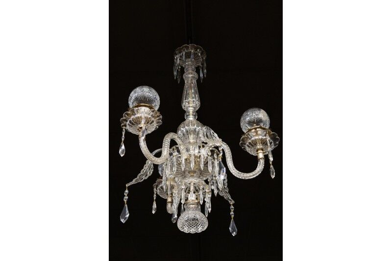 Murano crystal chandelier, Italy.