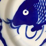 Chinese metal plate enamelled carp Koi