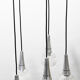 Chandelier suspension waterfall 5 globes Philips 1960-70