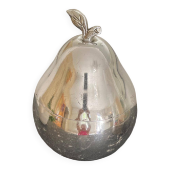 Silver metal ice bucket