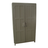 Parisian wardrobe in painted fir from the 30s 40s