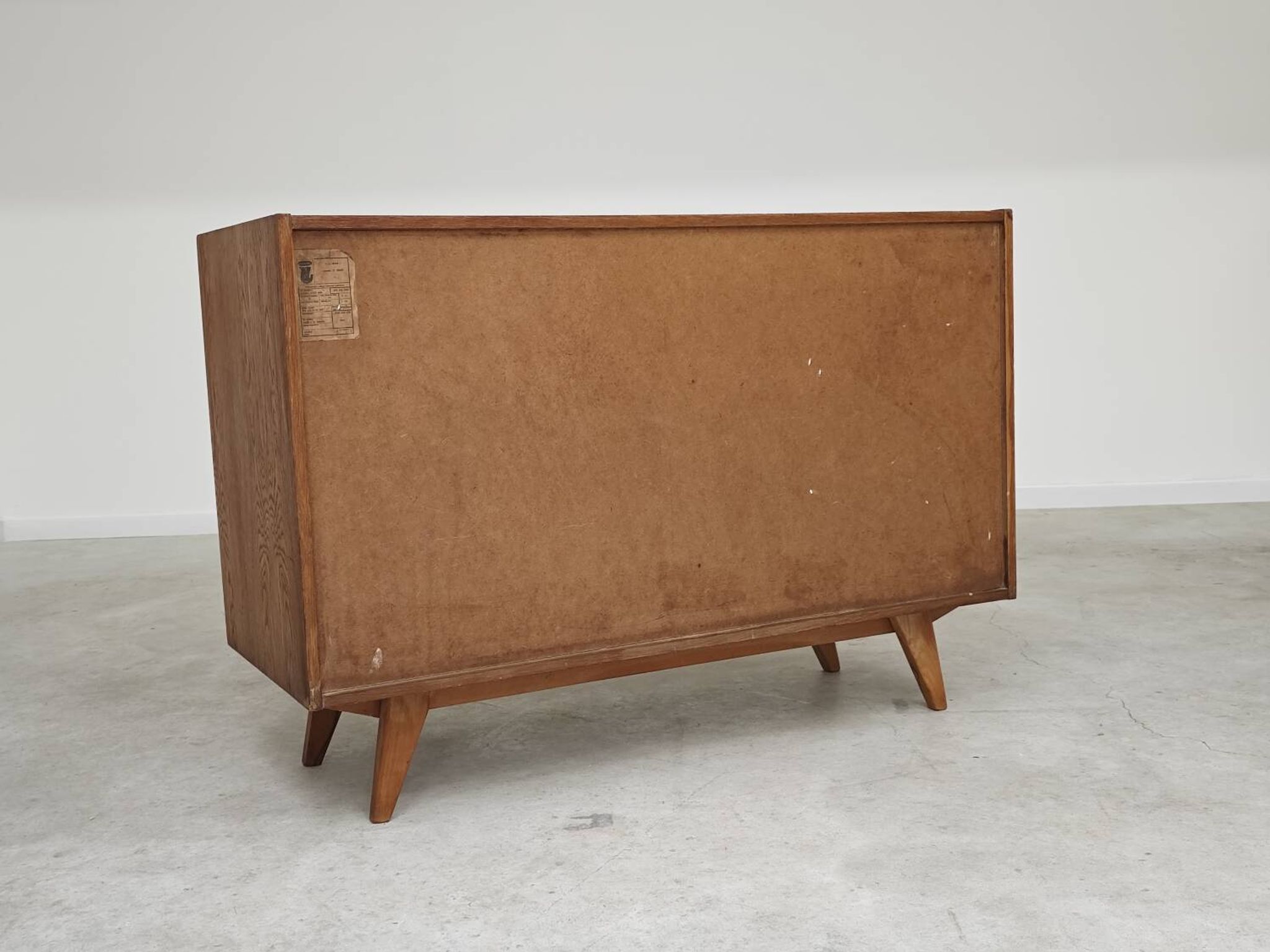 U-453 dub chest of drawers by Jiri Jiroutek for Interier Praha 1960