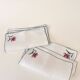 6 hand-embroidered napkins, 28 cm