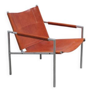 Fauteuil lounge en cuir - visser