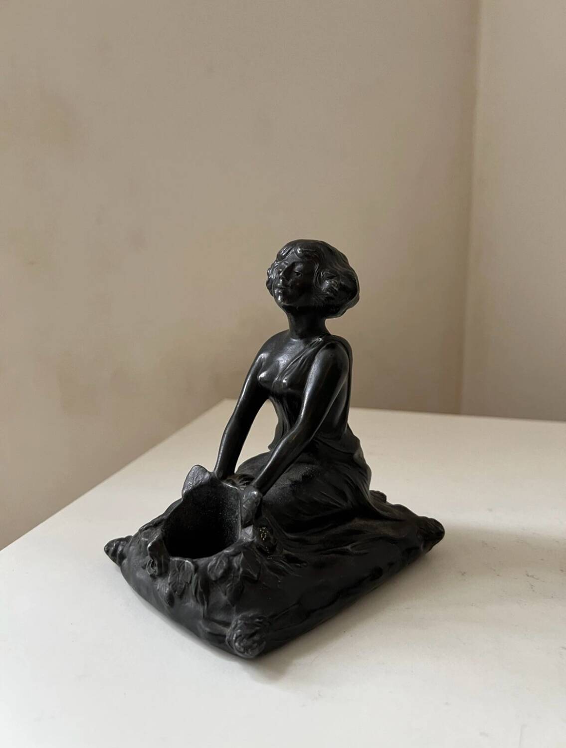 Serre-livres Art nouveau régule Femme orient 1900