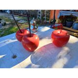 Vintage fruit set in resin and earthenware