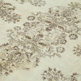Handmade Vintage Oriental Beige Carpet 195 cm x 308 cm - 36585