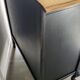 Old buffet of charm black patina and wood
