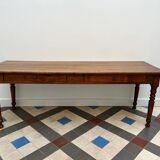 Walnut farm table 19th century