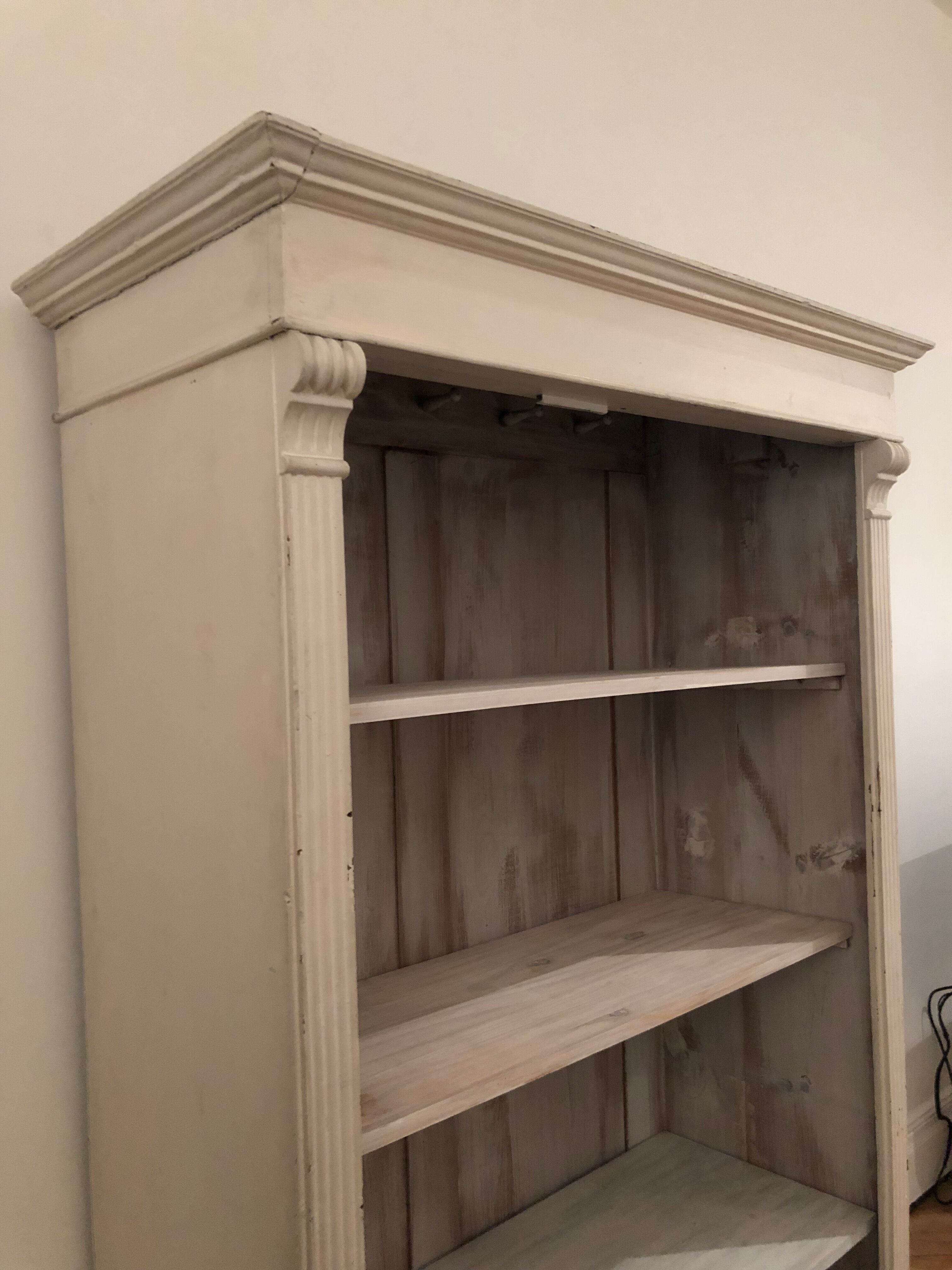 Old cabinet two doors white