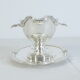 Victor Saglier gravy boat in silver metal