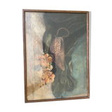 Aquarelle nature morte ancienne