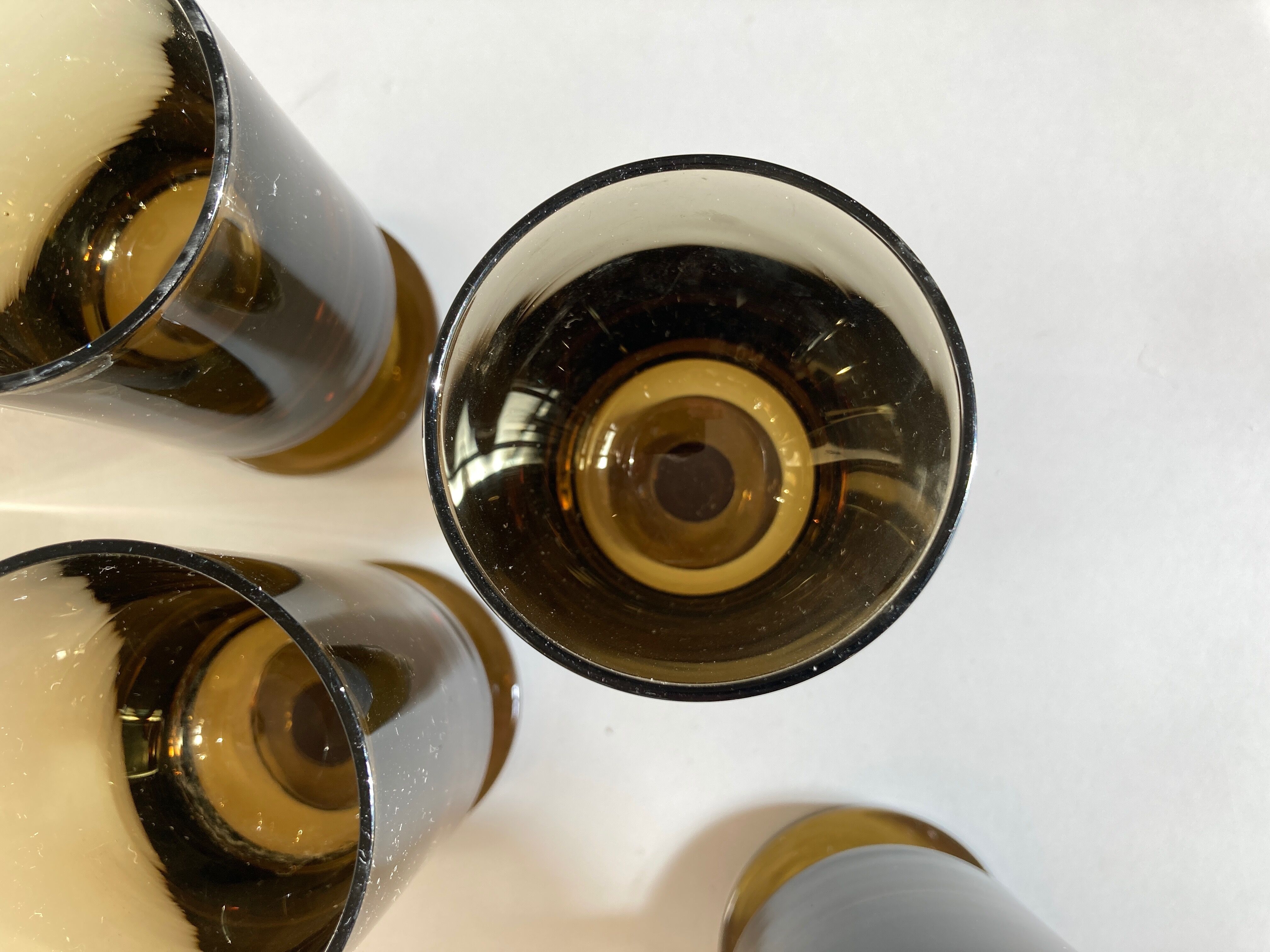 Set of 4 glasses roll 1970