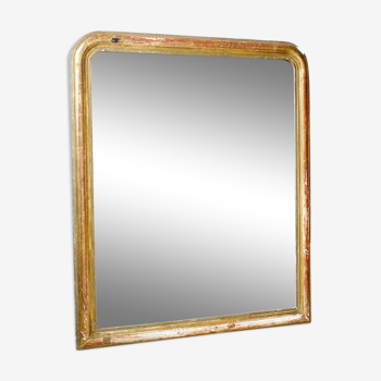 Gilded in gold leaf mirror 80x68cm