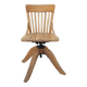 Chaise de bureau pivotante en chêne blond vers 1930