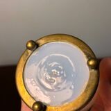 2 opaline ormolu tooth-stick holder & ashtray