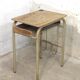 Simple school desk from 1960 with locker.
