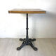 Table bistro wood and cast iron