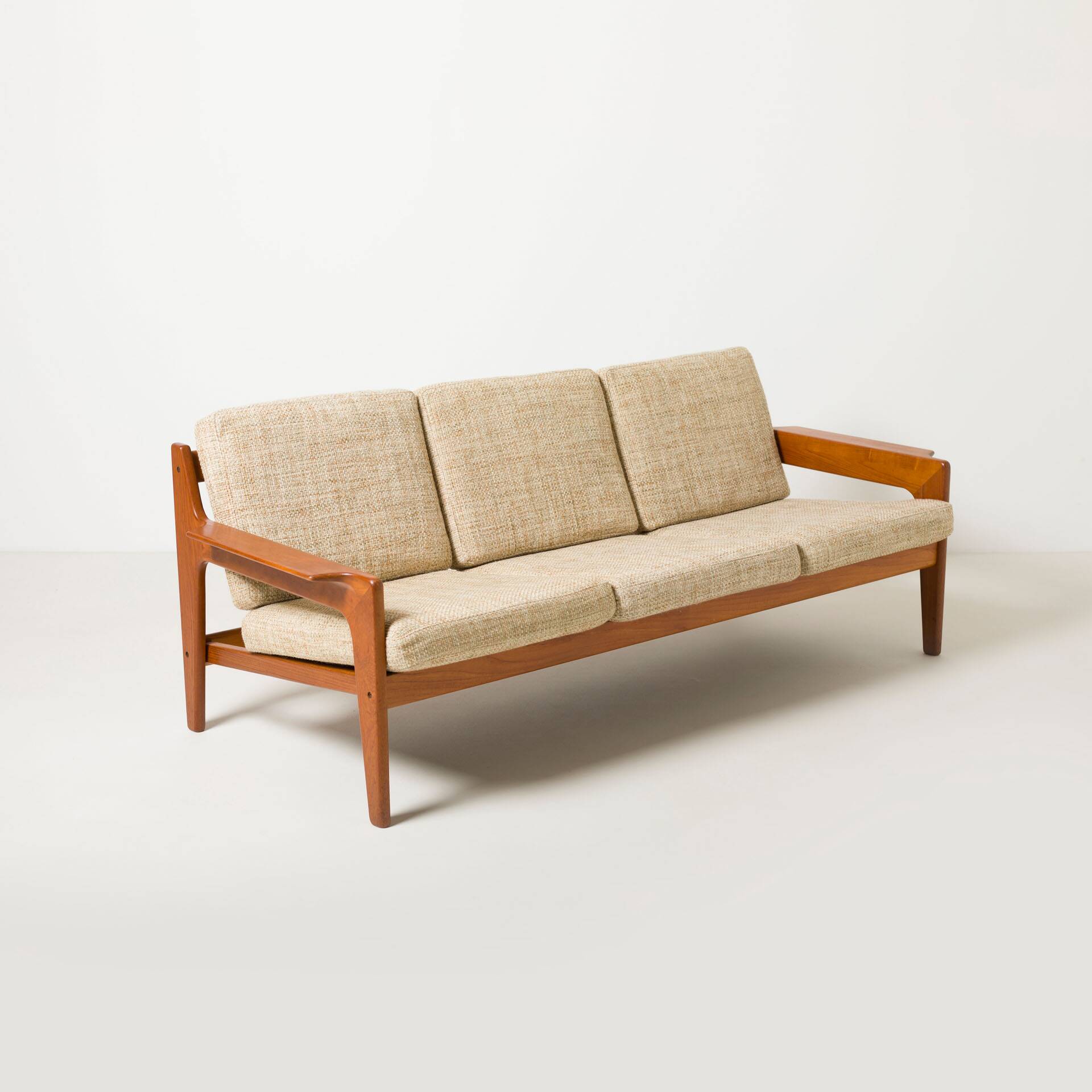 3 seater Mid-century Modern Teak sofa by Arne Wahl Iversen for Komfort