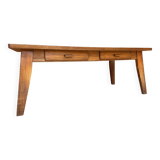 Farmhouse table Scandinavian brutalist dining table vintage 1960s legs com