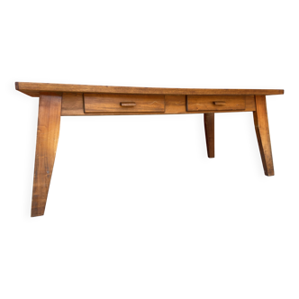 Table de ferme table à manger brutaliste scandinave vintage 1960s pieds com