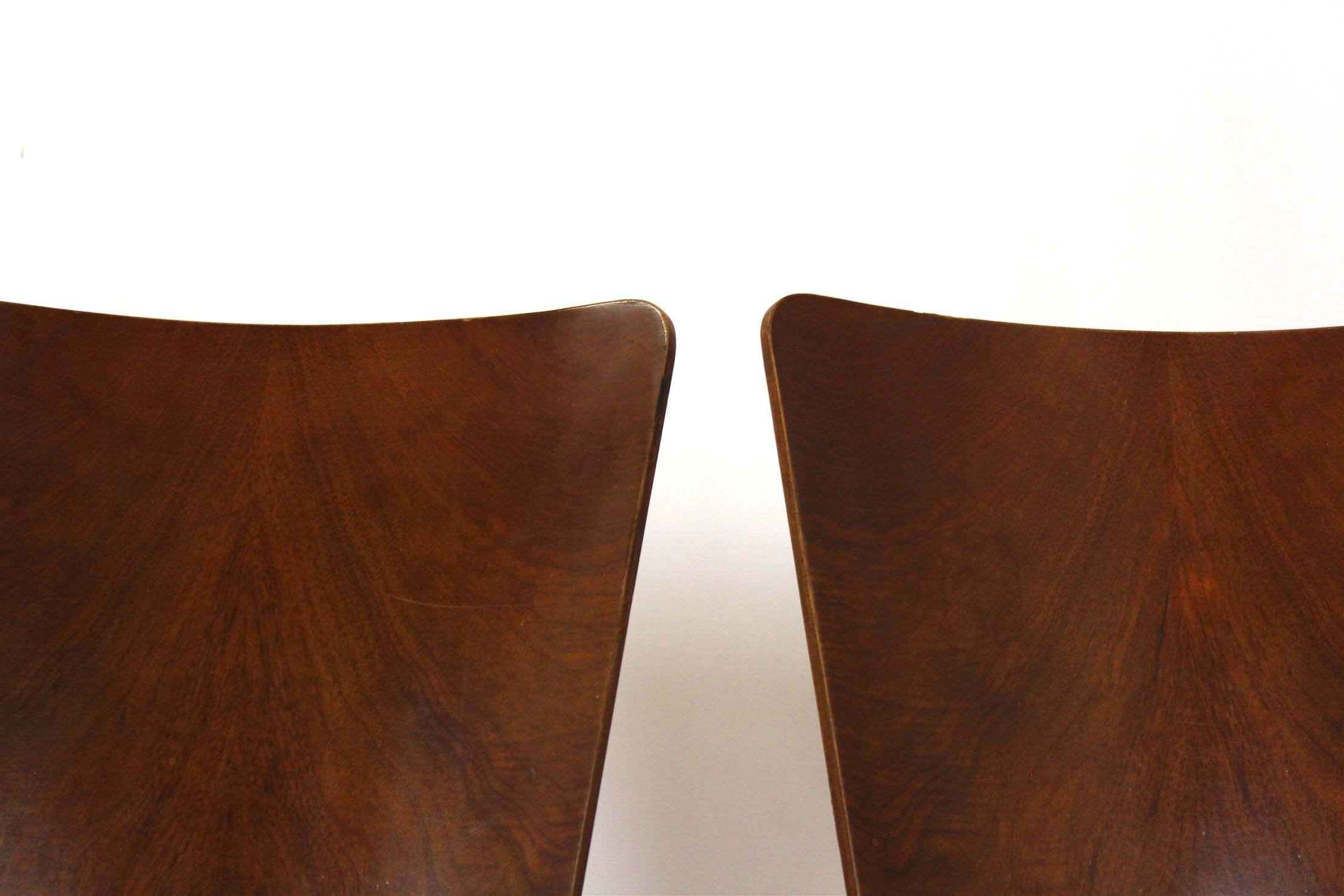Art Deco H-214 Dining Chairs by Jindrich Halabala for UP Závody, 1950s, Set
