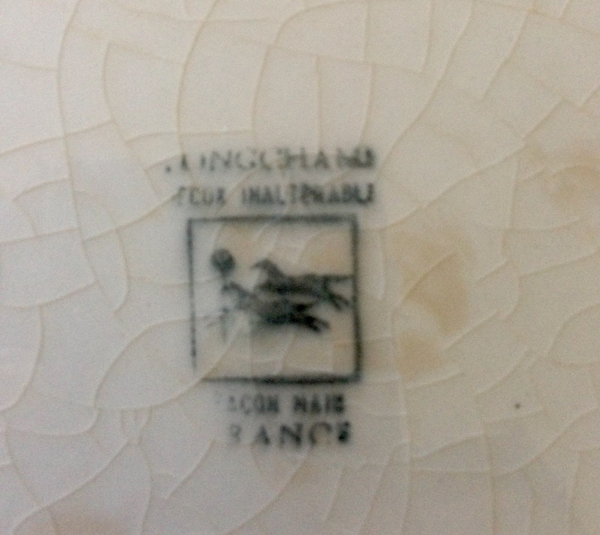 Longchamp marble decoration plates