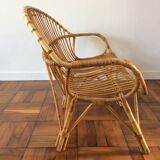Rattan bench