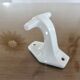 Pair of coat hooks, coat rack, in white porcelain, art deco 30s 40s