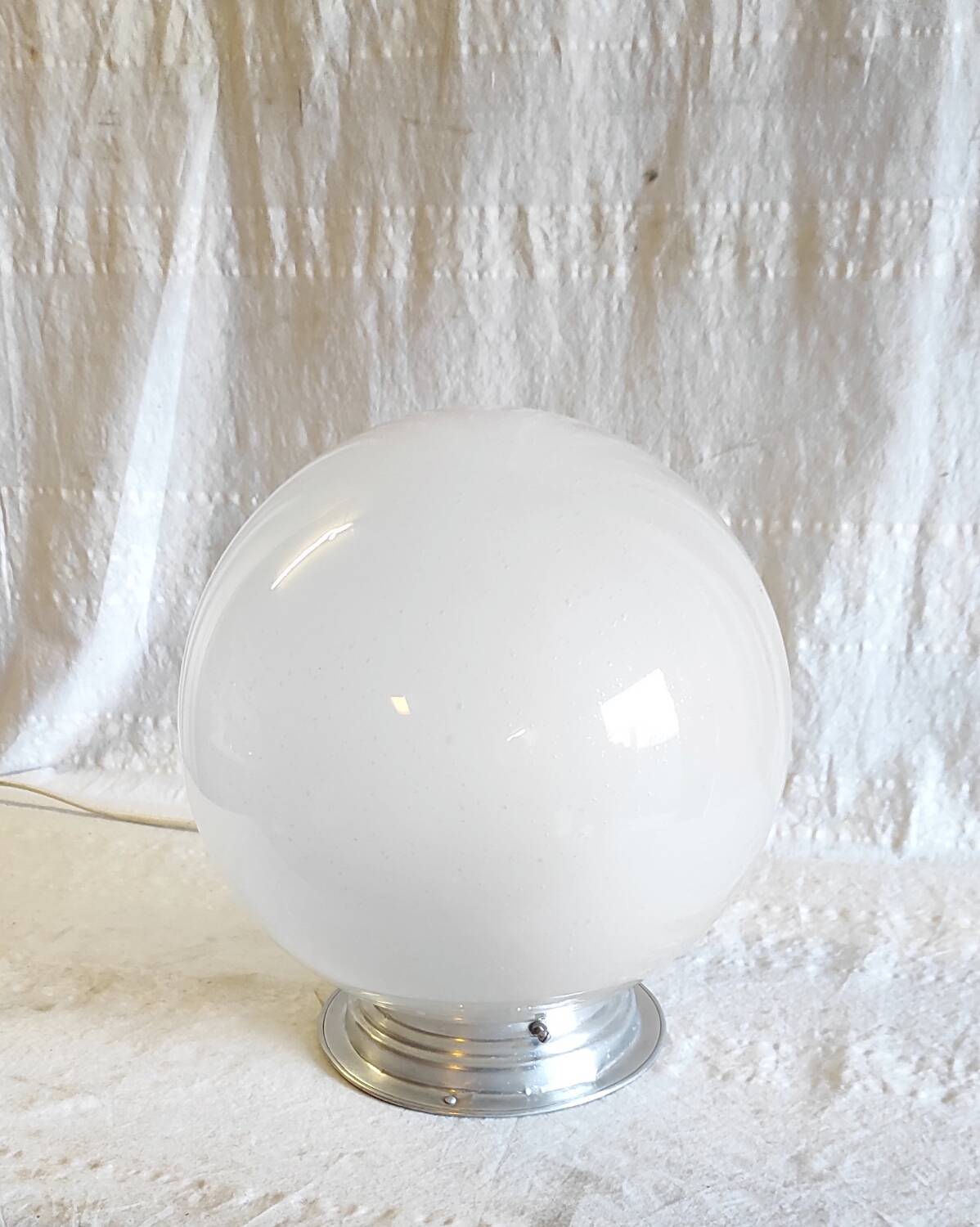 Bauhaus style ceiling light in blown glass - mid 20th century