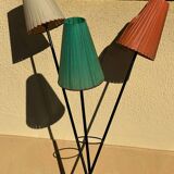 1950s metal tripod floor lamp, completely original