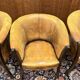 Ensemble de chaises en cuir de mouton anglais classique
