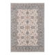 Tapis oriental gris bleu et beige classic en laine
