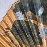 Très grand éventail d'art asiatique