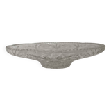 Vintage chiseled glass fruit bowl