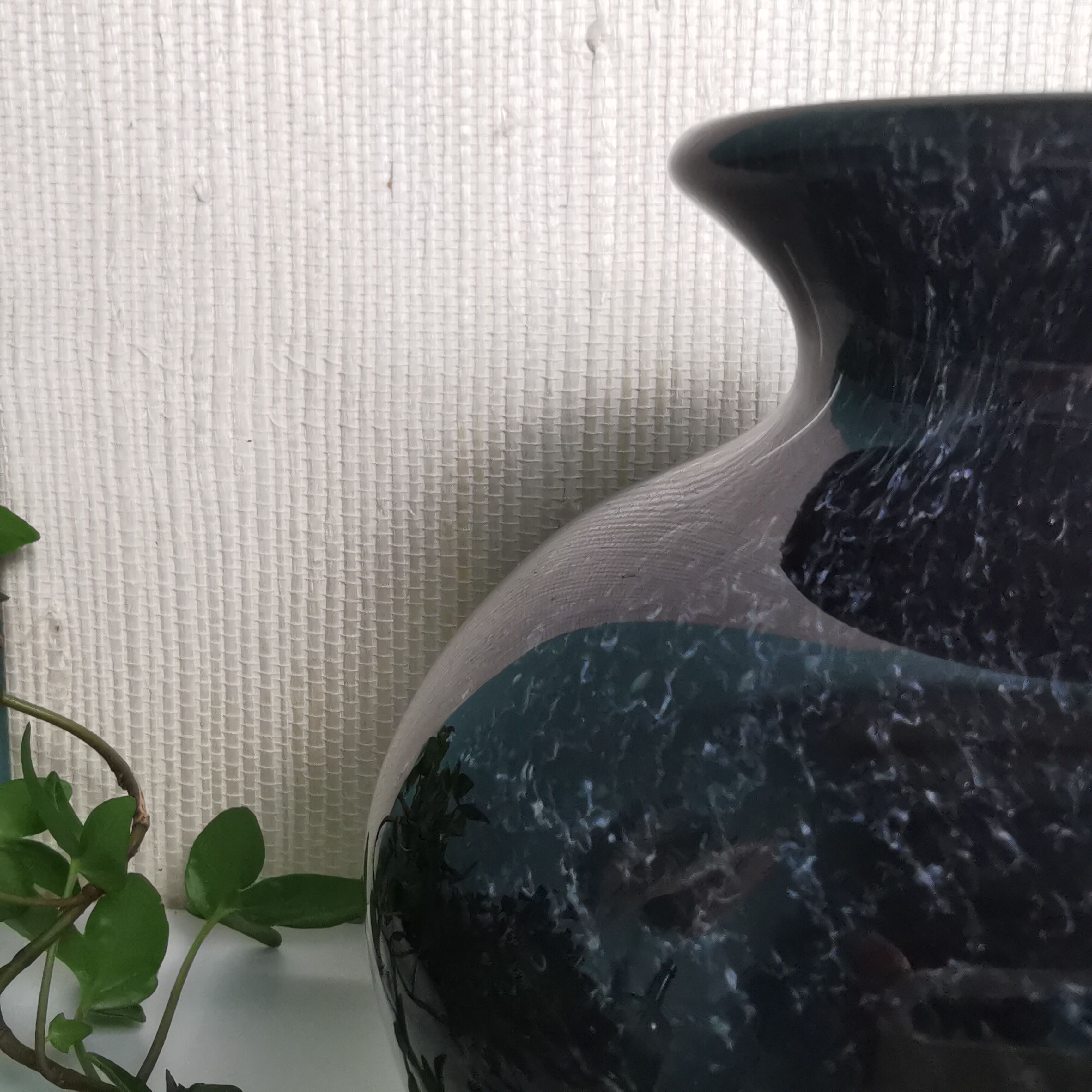 Blown glass vase