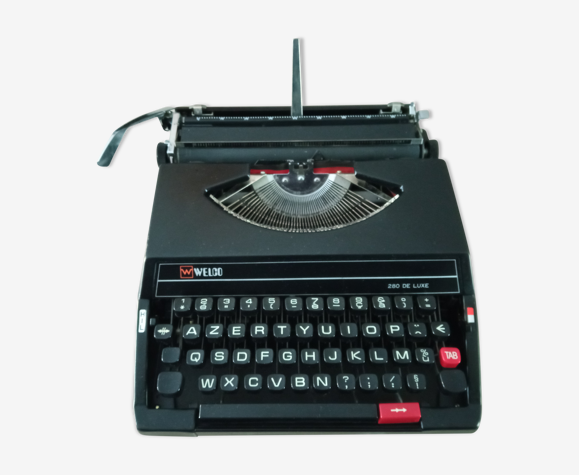 Machine à écrire Welco SR 280 noire mat
