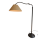 Adjustable floor lamp in patinated metal, 1970s