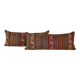 Set of 2 vintage kilim cushion covers 41x102 cm