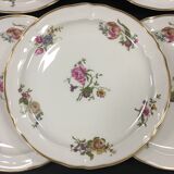 6 flat plates Bernardaud Limoges
