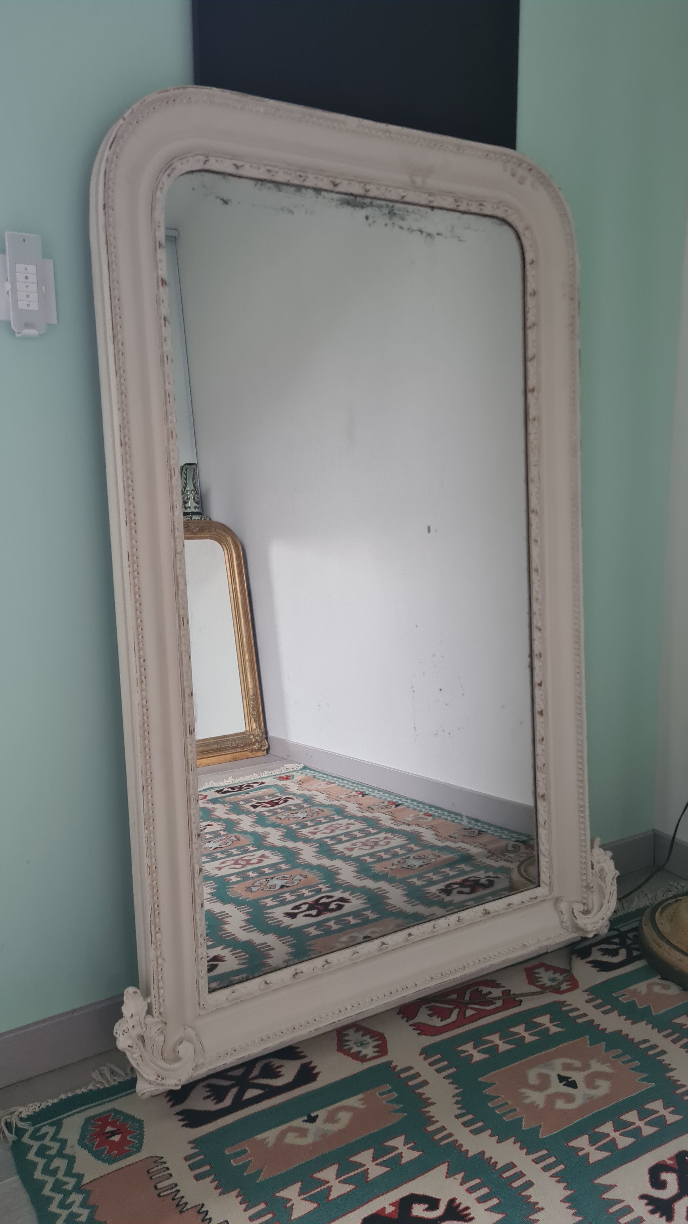 Mirror Louis Philippe shabby chic 142 x 97 cm