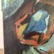 Abstract composition, oil on canvas signed Nantois or