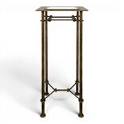 Wrought iron side table in the style of Diego Giacometti.