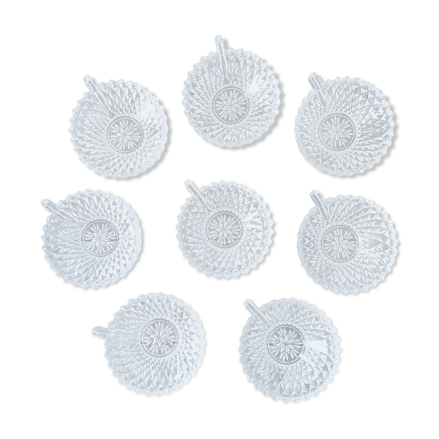 Lot de 8 coupes à champagne année 50