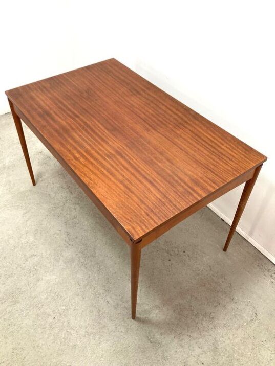 Mahogany SAM table, DREVOTAR edition, Czechoslovak vintage 1960s