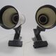 Pair of vintage clip-on spotlights